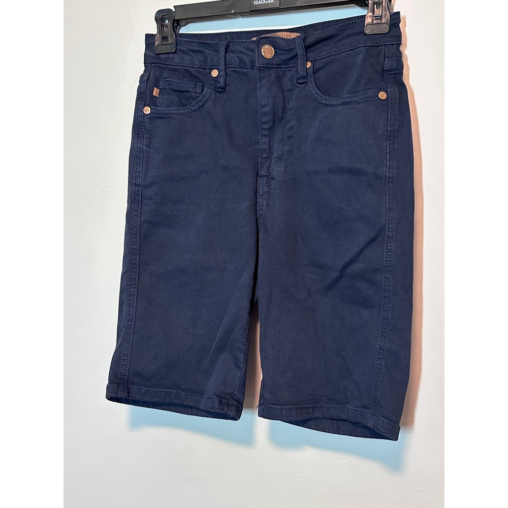 Judy‎ Blue Women Navy High Waist Bermuda Denim Shorts Size S JB150270 C
